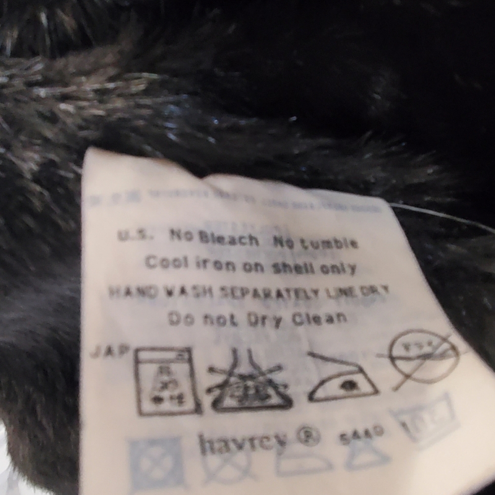Vintage Claude Havrey Tan Nylon Faux Fur Liner Coat. XL. - Picture 7 of 14